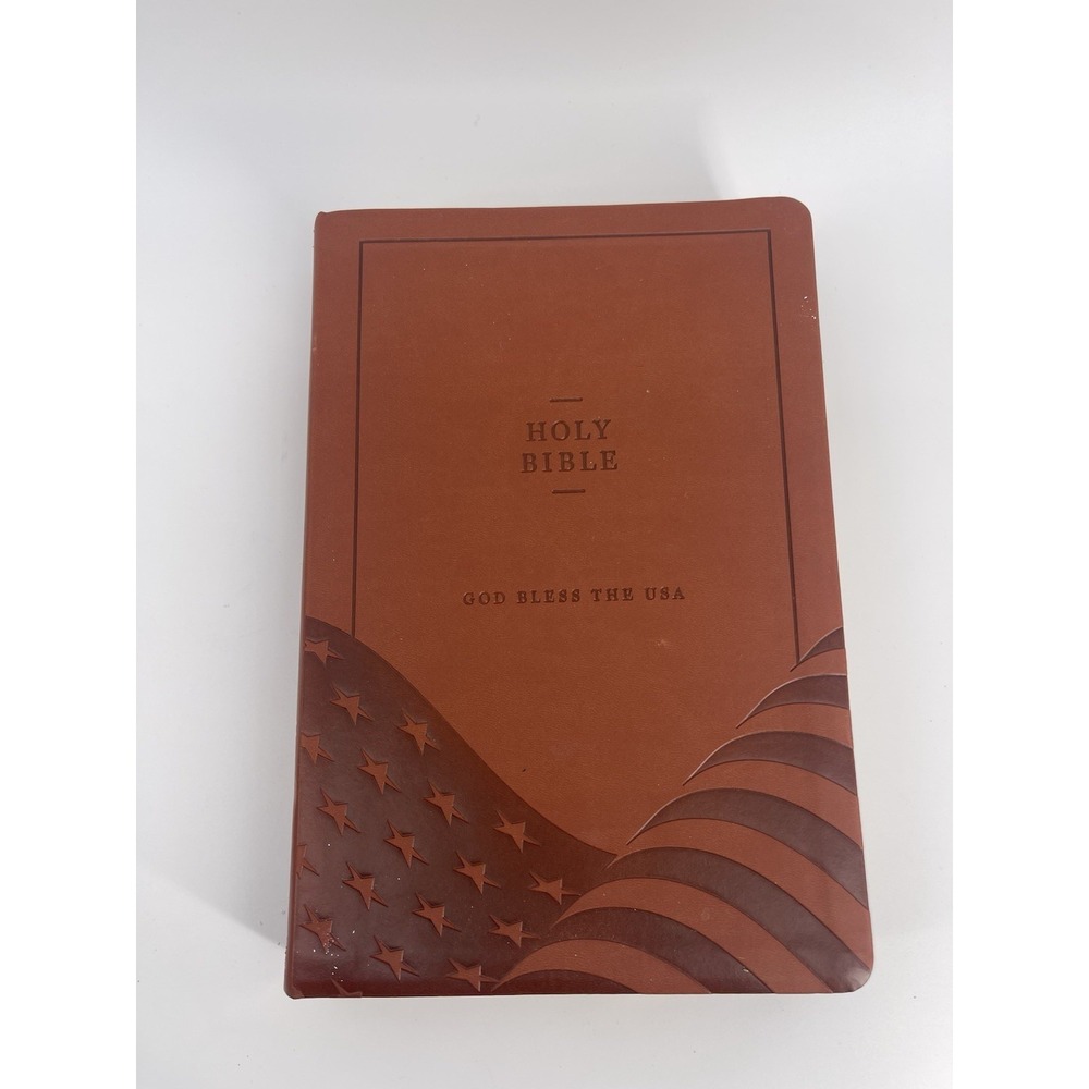 Holy Bible Hardcover Large Print KJV Red Letter USA Edition God Bless USA